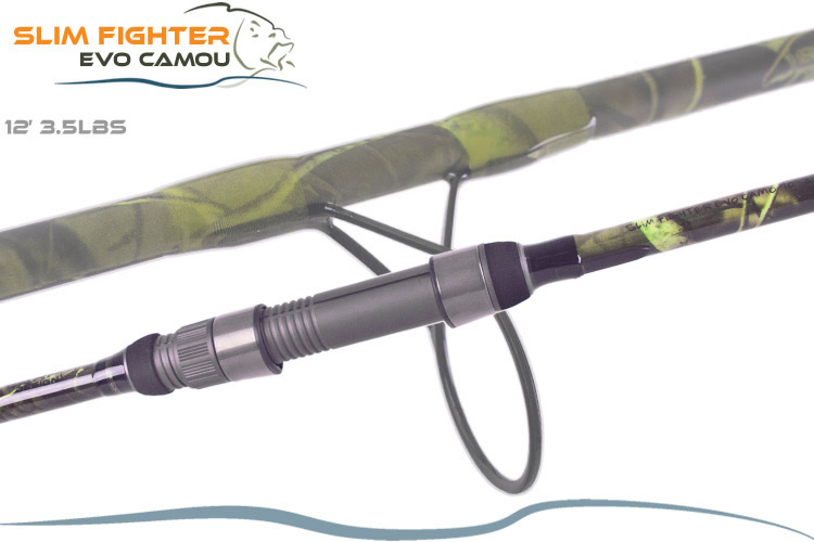 Canne Slim Fighter Evo Camo 50mm 12′ 3.5lbs